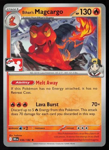 Destined Rivals Ethan's Magcargo [Prize-Pack] Pokémon card